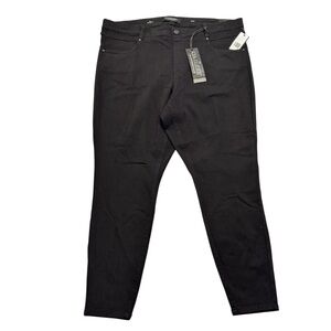 Liverpool Jeans Womens Size 24W Gia Glider Skinny Pull On Stretch Black Rinse